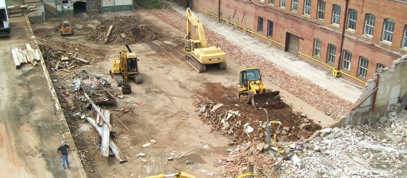 Demolition in Salisbury, North Carolina