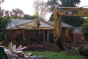 Demolition in High Point, North Carolina