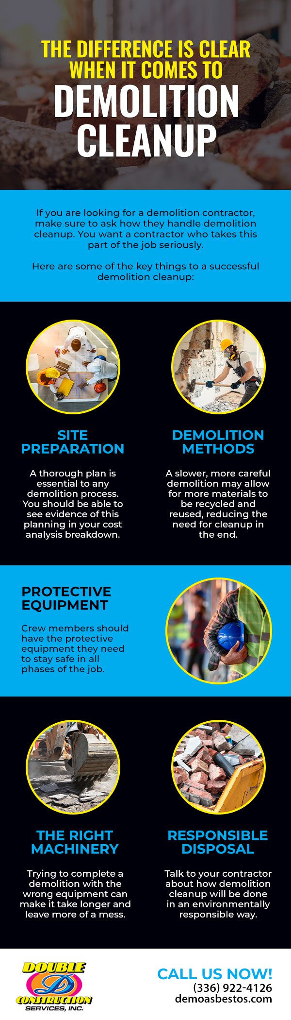 The Difference is Clear When It Comes to Demolition Cleanup