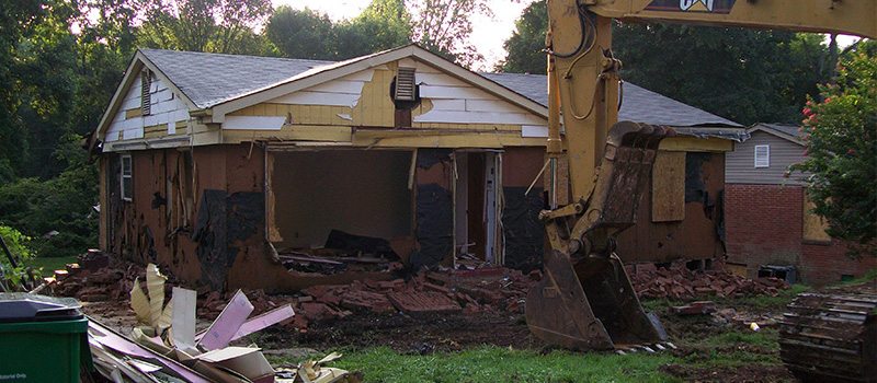 Residential Demolition in Charlotte, North Carolina