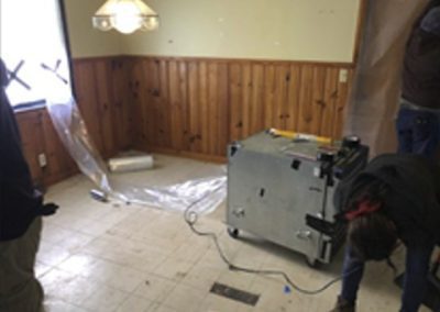 Before Prepping to remove 9x9 floor tile and texture ceiling