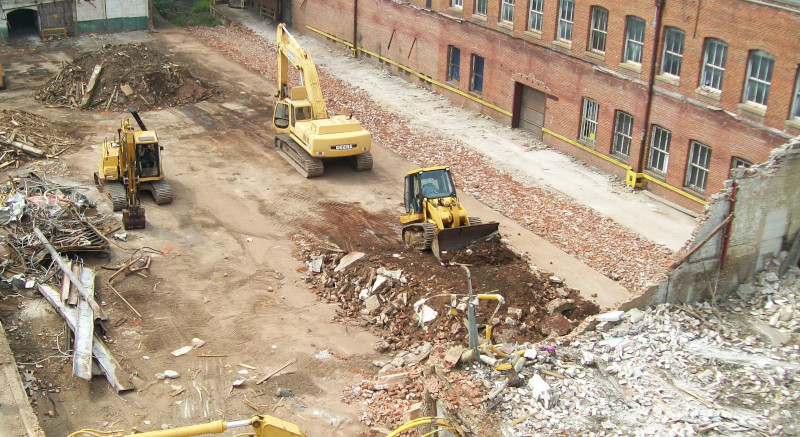 Demolition in Asheboro, North Carolina